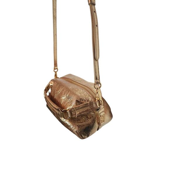 Sandro Gold Leather Clutch - Picture 5 of 7